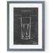 Steelside™ 'Barware Blueprint II' by Paul Cezanne - Picture Frame Painting Print Paper, Glass in Black/White | 30 H x 22 W x 1.25 D in | Wayfair