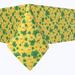 The Holiday Aisle® Kirkhill Floral Square St. Patrick's Day Tablecloth Polyester in Gray/Green/Yellow | 70 D in | Wayfair