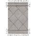 White 30 x 0.01 in Area Rug - The Twillery Co.® Williamsburg black/cream handwoven flatwoven wool Southwestern Wool | 30 W x 0.01 D in | Wayfair