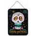 The Holiday Aisle® Happy Halloween Day of the Dead Hanging Print Metal | 12 H x 16 W x 0.03 D in | Wayfair F7965F98C6F643C0948692B1986EFA3B