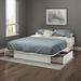 South Shore Step One King Storage Platform Bed Wood in White | 10.25 H x 76 W x 79.75 D in | Wayfair 3160237