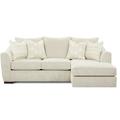 Latitude Run® Lantilly 95.5" Flared Arm Sofa Chaise w/ Reversible Cushions Polyester in White | 39 H x 95.5 W x 41.5 D in | Wayfair