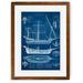 Longshore Tides 'Antique Ship print I' by Paul Cezanne - Picture Frame Painting Print Paper in Blue | 22 H x 18 W x 1.25 D in | Wayfair