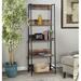 Union Rustic Seiling Ladder Bookcase, Metal in Brown | 71 H x 25.25 W x 16 D in | Wayfair B13F469FDC464BF7BD1A3F0EB7E2A435