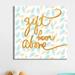 Zoomie Kids 'Gift From Above' - Print Canvas in Blue/Yellow | 16 H x 16 W x 1 D in | Wayfair AA03DDBF33064E68A39A8FA9BCA5DCB3
