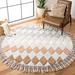 Gray/White 48 x 0.39 in Indoor Area Rug - Millwood Pines Gile Geometric Handmade Tufted Gray/Charcoal Area Rug Cotton/Wool/Jute & Sisal | Wayfair