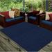 Navy Rectangle 10' x 13' Area Rug - Latitude Run® Runner Abstract Braided Indoor/Outdoor Area Rug 120.0 x 0.5 in blue/, Polypropylene | Wayfair