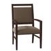 Fairfield Chair Preston King Louis Back Arm Chair Wood/Upholstered in Brown | 38 H x 23.5 W x 23.5 D in | Wayfair 8700-04_ 8789 91_ Espresso