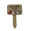 Gracie Oaks Folmer Welcome Birds Garden Stake Resin/Plastic | 5.5 H x 3.75 W x 0.25 D in | Wayfair 8AC8286233034A4FB4E086D6E79F0AE3