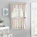 Gracie Oaks Herewardus Striped Cotton Swag 50" Kitchen Curtain 100% Cotton in Brown | 36 H x 50 W in | Wayfair B4248C60D98C406299E78F20B2E857B2