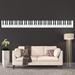 Ebern Designs Piano Keys Musical Instrument Peel & Stick Wall Decal Vinyl in Black/Gray/White | 2 H x 20 W in | Wayfair