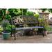 Canora Grey Middlebrook Rose Cast Iron Park Outdoor Bench Metal in Brown | 36 H x 50 W x 27 D in | Wayfair 357774A0CC36459D952AC690ED3F3C24