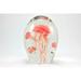 Highland Dunes Knopf Jellyfish Figurine Glass in Orange | 7.75 H x 6 W x 8.75 D in | Wayfair E0652027B46D4BF38BEBA2423E48AB8B