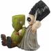 The Holiday Aisle® Mad Stitch Love Frankenstein & Bride Resin | 4.25 H x 4.25 W x 3.5 D in | Wayfair 5022345CB1DD4C6CB6208FE01D4CBB07