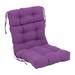 Latitude Run® Twill Indoor Seat/Back Cushion Polyester/Cotton Blend in Red/Indigo/Brown | 4.5 H x 20 W x 20 D in | Outdoor Furniture | Wayfair