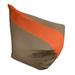 East Urban Home San Francisco Standard Classic Bean Bag Polyester/Fade Resistant in Orange/Brown | 42 H x 38 W x 31 D in | Wayfair