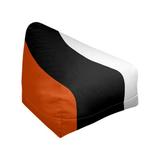 East Urban Home Baltimore Standard Classic Bean Bag Polyester/Fade Resistant in Orange/Black/Brown | 30 H x 27 W x 27 D in | Wayfair