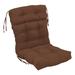 Latitude Run® Twill Indoor Seat/Back Cushion Polyester/Cotton Blend in Brown | 5 H x 22 W x 21 D in | Outdoor Furniture | Wayfair