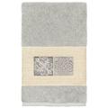 Winston Porter Mataro Turkish Cotton Hand Towel Terry Cloth/Turkish Cotton in Gray/White | Wayfair 41920797503F470194FECB6505540D59