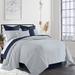 Latitude Run® Acampo Coverlet Set Polyester/Polyfill/Cotton Percale in Blue/Navy | Cal. King Coverlet + 2 Shams + 2 Throw Pillows | Wayfair