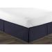 Latitude Run® Acampo Bed Skirt Cotton in Blue/Brown | 39 W x 80 D in | Wayfair 6B12D78D5FC743319F367985B263363D