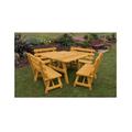 Rosecliff Heights Bermondsey Square 8 - Person 43" Long Outdoor Picnic Table Wood in Brown | Wayfair 36989C53796F41B7A2BABE6C9AE7670F