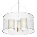 Seascape Lamps Three In One 3 - Light Shaded Drum Chandelier | Wayfair SL_3I1_CR