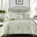 Laura Ashley Natalie Cotton Duvet Cover Set Cotton in Green | King Duvet Cover + 2 Standard Shams | Wayfair USHSFN1065082