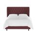 Birch Lane™ Mai Tufted Standard Bed Polyester in Red | 55 H x 81 W x 85 D in | Wayfair 1D71A71E9DCD47C0A4292EFBE96D9587