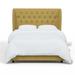 Birch Lane™ Mai Tufted Standard Bed Polyester in Yellow | 55 H x 81 W x 85 D in | Wayfair 2F0ACD68E16C465FB15FFBDD244D1CB3