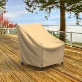 Arlmont & Co. Eduardo Outdoor Patio Chair Covers, Polyester in White | 36 H x 30 W x 27 D in | Wayfair 033FCD7376714F2A860283B8632B82F6