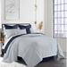 Latitude Run® Acampo Comforter Set Polyester/Polyfill/Cotton Percale in Blue/Navy | King Comforter + 2 Shams + 2 Throw Pillows | Wayfair