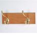 Wooden Mallet Wall Mounted Coat Rack Wood/Metal in Yellow/Brown | 3.5 H x 12 W x 4.5 D in | Wayfair HCR-2BLO