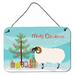 The Holiday Aisle® Merino Sheep Christmas Hanging Prints Decorative Accent Metal | 8 H x 12 W x 0.03 D in | Wayfair