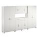 WFX Utility™ Aleg 6-Piece Garage Cabinet Storage System Manufactured Wood in White | 74 H x 165.14 W x 15 D in | Wayfair