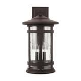 Breakwater Bay andish 3 Light Outdoor Wall Lantern Aluminum/Metal in Brown | 20.25 H x 11 W x 12.25 D in | Wayfair 27196E4798B2493D9561303FEF80D33D