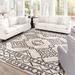 Gray/White 94 x 0.55 in Area Rug - My Texas House South By Silver Silver Indoor Outdoor Area Rug Polypropylene | 94 W x 0.55 D in | Wayfair 441529