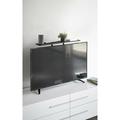 Yamazaki Home Tv Shelf, Screen Mount Remote Rack Accessory Stand, Steel Metal in Black | 23.6 H x 27.6 W x 5.1 D in | Wayfair 4271