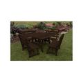 Rosecliff Heights Bermondsey Square 8 - Person 43" Long Outdoor Picnic Table Wood in Brown | Wayfair B2DA1DB0504C45278EDDD709239D026C