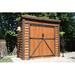 Outdoor Living Today 8 ft. W x 4 ft. D Double Door Cedar Wood Storage Shed in Brown | 96 H x 96 W x 48 D in | Wayfair GS84-D