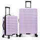 U.S. Traveler Hardside 8-Rad Spinner Gepäck mit Aluminium-Griffsystem, Lavendel (Blau) - US09181L2