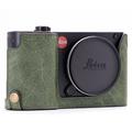 MegaGear MG1285 Ever Ready Genuine Leather Half Case and Strap with Battery Access for Leica TL2 TL Camera - Green