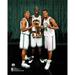 "Kevin Garnett Paul Pierce and Ray Allen Boston Celtics Unsigned Larry O'Brien Championship Trophy Photograph"