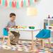 Zoomie Kids Wiersma Kids Rectangular Rectangular Play Table & Chair Set Wood in Brown/Red | 19.5 H x 31.5 W in | Wayfair FHF11100