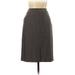 Nine West Casual Skirt: Gray Print Bottoms - Women's Size 8