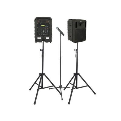 AmpliVox Titan Wireless Portable PA Bundle Premium Black B8003