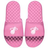 Women's ISlide Pink Miami Heat Primary Logo Slide Sandals