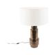 QAZQA bruut - Lampe de table avec Abat-Jour - 1 lumière - Ø 500 mm - Blanc - Art Deco - éclairage