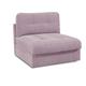 CAVADORE Sofa-Modul Faro / Polster-Element mit Rückenlehne / Passend zu den Couch-Modulen Faro / 93 x 88 x 108 / Chenille, rosa