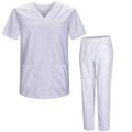 MISEMIYA - Uniforms Unisex Scrub Set ? Medical Uniform with Scrub Top and Pants - Ref.8178 - Medium, Sanitary Shirt 817-2 White